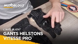 Dylan client Motoblouz présente les GANTS HELSTONS VITESSE PRO  CUIR SOFT [upl. by Aisined]