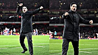 Mikel Arteta Doing Jurgen Klopp Fist Pump Celebration After Arsenal Win Over Liverpool 💯 [upl. by Thaine]