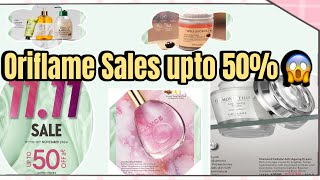 Big Sales upto 50 😱 🛍️ 🛒 Oriflame Flyer till 11th 13th nov 2024  Hurry up🙌 [upl. by Sanfo]