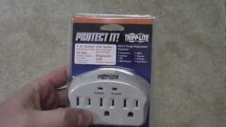 TRIPP LITE SK30 3 Outlets 660 joules Wallmount Direct PlugIn Protect It Surge Suppressor Unboxing [upl. by Munson462]