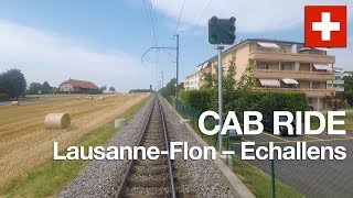 VOYAGE EN CABINE LausanneFlon – Echallens Suisse juillet 2019 [upl. by Anyad]