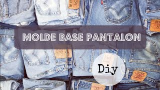 Como hacer Molde de Pantalón  DIY  pants [upl. by Ittap754]