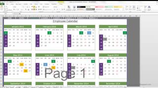 Event Calendar Maker Excel Template [upl. by Lancey982]