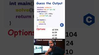 c Interview Question  cprogramming c interview shorts [upl. by Eiramanad]