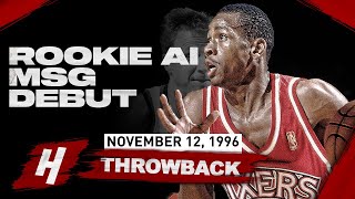 Rookie Allen Iverson Debuts at MSG 35 Points Full Highlights vs Knicks  November 12 1996 [upl. by Boice]