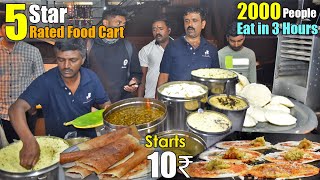 This Famous Food Cart Sell idli Dosa Vada Midnight 12am in Bangalore  Only 10₹  StreetFood India [upl. by Esteban]