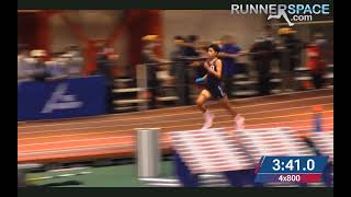 Millrose Games Trials 2022 Boys Invitational 4X800m Relay Susan Wagner High School 1122022 [upl. by Villada]