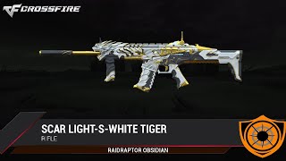 SCAR LightS White Tiger PVPPVE Preview Gameplay  CrossFire Philippines [upl. by Everson]