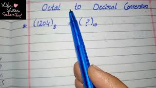 Octal to Decimal  Octal to Decimal conversion in urdu  mathematicschampion [upl. by Shotton53]