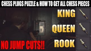 Resident Evil 2 Remake  Chess Plugs Puzzle amp How to Get All Chess Pieces [upl. by Nnagrom]