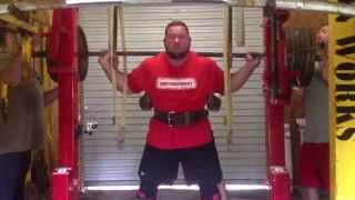 Brian Carroll  600 RAW squat [upl. by Wulfe112]