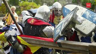 Batallas medievales en el castillo de los Mendoza de Manzanares El Real [upl. by Myrvyn]