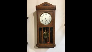 Antique French quotVAP Breveté SGDGquot Westminster chime wall clock by Din973 D13 [upl. by Bj]