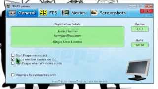 Como Descargar Fraps Full Registrado Y Configurarlo 2012 HD [upl. by Becket78]