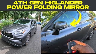 4th gen Toyota Highlander Power Folding Mirror installation [upl. by Ailasor]