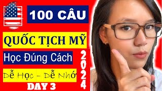 2024 ☘ 100 CÂU THI QUỐC TỊCH MỸ ☘ PHẦN 3 ☘ Đảm Bảo Dễ Học Dễ Nhớ ☘ 100 CITIZENSHIP QUESTIONS 2024 [upl. by Ladnyk]