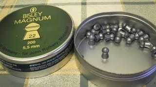 Air Rifle Pellets  Bisley Magnum review [upl. by Ytirehc]