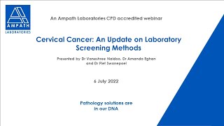 Cervical Cancer An update on laboratory screening methods [upl. by Zeuqcaj]