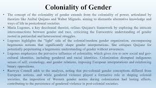 Coloniality of Gender [upl. by Puklich]