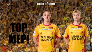 Grøndahl og Lykke top MEP Første hjemmekamp 2425 handball [upl. by Kennedy478]