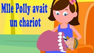 Mlle Polly avait un chariot  crèche rime populaire pour enfants et bébés [upl. by Rojas862]