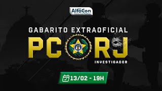 CONCURSO PC RJ  Investigador  Gabarito Extraoficial [upl. by Weinstock]