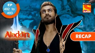 Aladdin  अलादीन  Ep 492 amp 493  RECAP [upl. by Ramsden784]