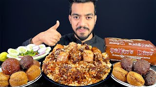 SULTANS DINE KACCHI EATING SHOW  ASMR MUKBANG FAMOUS MUTTON BIRIYANI EATING  ASMR EATING BIRYANI [upl. by Intosh841]