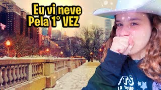 EU VI NEVE PELA PRIMEIRA VEZ E ME EMOCIONEI [upl. by Maighdlin]