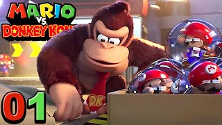 Mario vs Donkey Kong Switch – Walkthrough Part 01 100 4K [upl. by Leticia185]