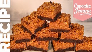 Ultimate Caramel Crunch Cornflake Brownie Recipe  HowTo  Cupcake Jemma [upl. by Nerred]