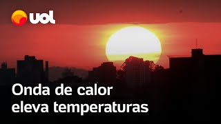 Onda de calor eleva temperaturas e faz cidades baterem recorde [upl. by Nnylecyoj]