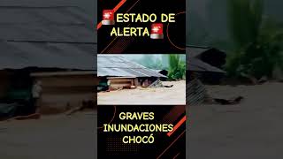 🌧️🌊 ¡Inundaciones en Colombia no ceden 🚨 Municipios como Bojayá Alto Baudó y Litoral en alerta 💥😱 [upl. by Aikemahs]