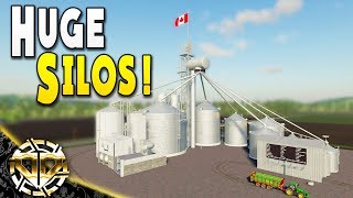 HUGE GRAIN SILOS  STORAGE FOR DAYS  Farming Simulator 19 Gameplay  EP 4 [upl. by Notsirb198]