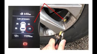 How To Inflate Car Tire With Gas Station Air Pump [upl. by Hanad]