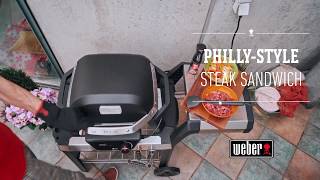 Weber Grill  Pulse  Philly Style Steak Sandwich [upl. by Ahsikel]