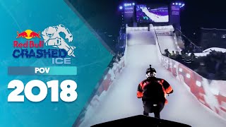 Epic Downhill POV From Red Bull Crashed Ice 2018 Saint Paul Minnesota  Red Bull Crashed Ice 2018 [upl. by Sixla]