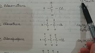 chloromethanechloroethane chloropropanechlorobutane chloropentane chlorohexane structure names [upl. by Atiana945]