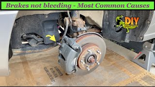 Brakes not bleeding  Most common causes [upl. by Oak]