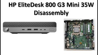 HP EliteDesk 800 G3 DM 데스크탑 미니 비즈니스 PC 35W 분해 [upl. by Niwrad]