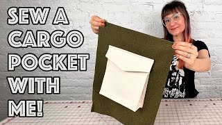 Cargo Pocket Sewing Tutorial With Sewing Pattern [upl. by Edyaw370]