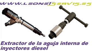 Extractor de la aguja interna de inyectores diesel [upl. by Fugate]