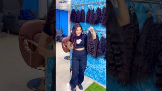 Permanent hair extensions Indiancurlshyd hyderabad hairextensions hairtransformation hair [upl. by Darreg7]