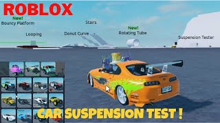 Roblox  Car Suspension Test [upl. by Ynaffital627]