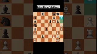 Bobby Fischer’s Brilliant Attack 😱🤯 chess bobbyfischer shorts [upl. by Saree342]