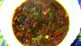 Okra Tamarind Stew Stew Recipes  Vegan Recipes Veg Recipes Okra Recipes  Tamarind Recipes E428 [upl. by Anairad405]