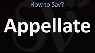 How to Pronounce Appellate CORRECTLY [upl. by Enrichetta]