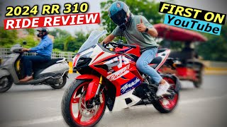 2024 TVS APACHE RR 310 NEW MODEL RIDE REIEW  HARD amp FAST RIDE REVIEW [upl. by Ricki]