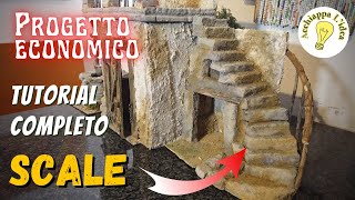 Scale per presepe in polistirene  Tutorial facile fai da te [upl. by Salahcin513]