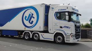 Irish Lorries and others at Holyhead Port [upl. by Petta]